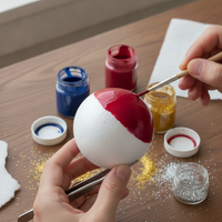 High-Density White Polystyrene Foam Balls for DIY Crafts, Wedding Decor, and Display Props