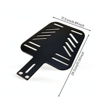 Rear Trunk Support Plate Black Cargo Box Support Plate Rear Cargo Rack Slotted Flat for Cyclists, Electric Bicycles