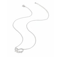 Cubic Zirconia Accents Zircon Mom Necklace Adjustable Chain Fashion Jewelry Lightweight for Mothers