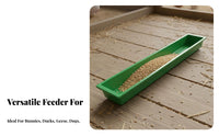 Multi-Purpose Rectangular Feed Trough Multipurpose Poultry Feeding Trough Long-Lasting for Farmers, Goat Keepers, Chicken Coop, Backyard