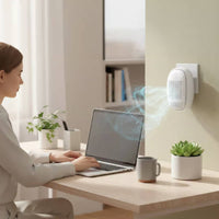 Negative Ion Purification Wall-Mounted Air Purifier Compact Design Mini HEPA Air Purifier 2-Speed Fan for Bedroom, Small Rooms, Nursery