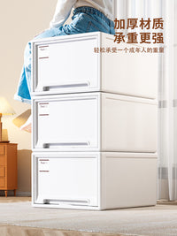 抽屉式收纳箱家用衣服放衣柜收纳盒整理盒衣物储物加厚透明塑料柜 13L:进深36*宽25.7*高13.2 透明1个【可视直观，找物方便】