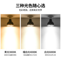 LED轨道射灯灯泡par30超亮35W服装店商用超市E27螺口帕泡节能光源