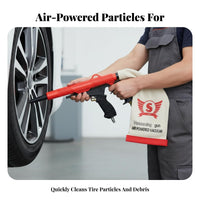 Powerful Suction Tire Debris Vacuum Gun Easy to Operate Pneumatic Cleaning Tool Sturdy Construction Workshop Equipment Ergonomic Handle for Auto Mechanics, DIYers, Car Enthusiasts, Garage