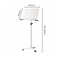 Adjustable Sheet Music Stand Foldable Folding Music Stand Stable Base Performing Gear for Rehearsal