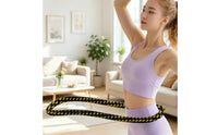 Resilient Exercise Fitness Hoop Thickened Design Foldable Spring Hoop Calorie-Incinerating for Home Workout
