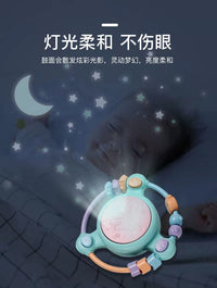 婴儿手拍鼓玩具宝宝音乐拍拍鼓早教益智幼儿童0一1岁6个月以上3六 【充电版】摇铃手拍鼓·粉色+早教双语手机