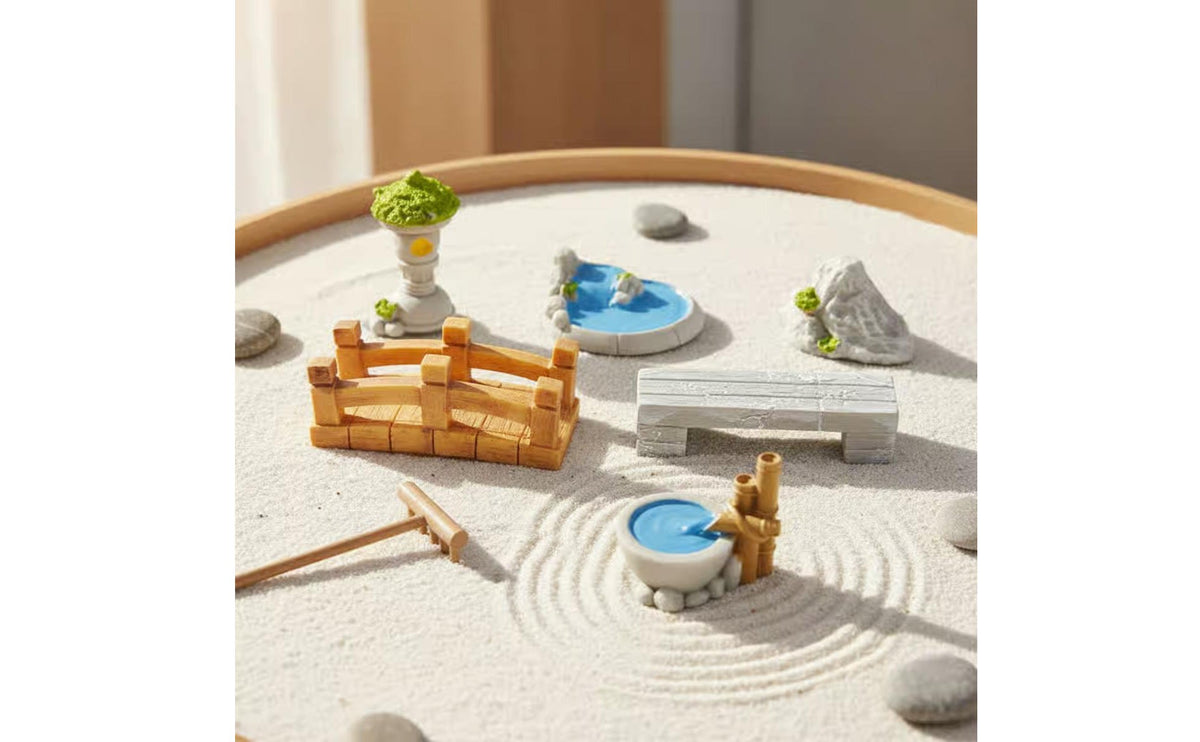 Mini Landscape Decoration Realistic Design Mini Landscape Ornaments Miniature Garden Bridge Intricately Detailed for Hobbyists
