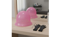 Hair Dye Tool Set Reusable Hair Dye Cap Easy to Clean Silicone Highlighting Cap Kit for Beginners
