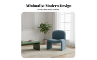 2 Pieces Nordic Design Armchair and Side Table Set Minimalist & look Sofa Side Table Textured textile emphasize Furniture Comfortable Seating for Apartment Dwellers, homeowners, Young Adults, Living Room, Bedroom, Small areas, perusing corner