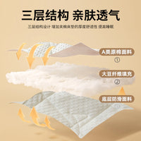雅鹿A类大豆床垫遮盖物家用软垫床褥1.5米薄款垫被褥子防滑床护垫