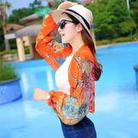 UV Protection Chiffon Sun Protection Shawl for Women - Lightweight Cape for Driving & Cycling