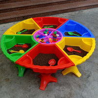 Kids' Multi-functional Plastic Sand and Water Activity Table with Building Blocks
