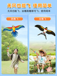 钓鱼竿小风筝微风易飞儿童小号手持2025新款动态专用迷你卡通燕子