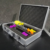 Shockproof Dual Wireless Microphone Case Shock-Absorbing 2-Mic Travel Case Portable for Singers, Presenters, KTV, Stage Performance, Touring