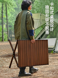 露营桌椅野餐铝合金蛋卷便携桌户外折叠椅子桌子一体野炊装备全套