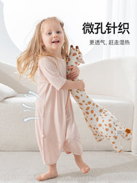 贝肽斯婴儿睡袋夏款优可丝睡袍防踢被神器儿童睡衣女夏季宝宝睡裙 牛油果绿. 100cm