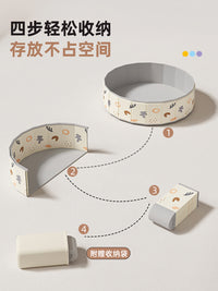 儿童太空玩具沙池挖沙子套装无毒室内决明子宝宝游乐海洋球围栏池 奇趣漫游120CM+【20斤仿瓷沙+玩具套装+爬行垫+海洋球+收纳袋】