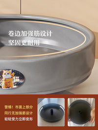 旋转调味料置物架台面油盐酱醋收纳转盘厨房家用360度圆形调料架 特厚2层-全碳钢轴承-小号白色