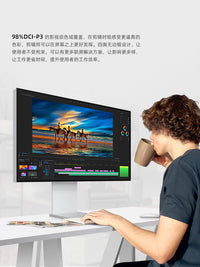 4K144hz显示器27英寸高清IPS镜面设计无边框mac电脑外接竖屏Typec