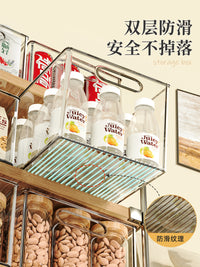 桌面杂物收纳箱家用装玩具零食书本亚克力透明整理盒宿舍放书本筐