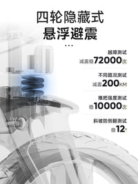 tuffhound它愿轻便折叠宠物推车狗狗专用猫咪外出辅助小型宠物车 黑粉色（加固版）