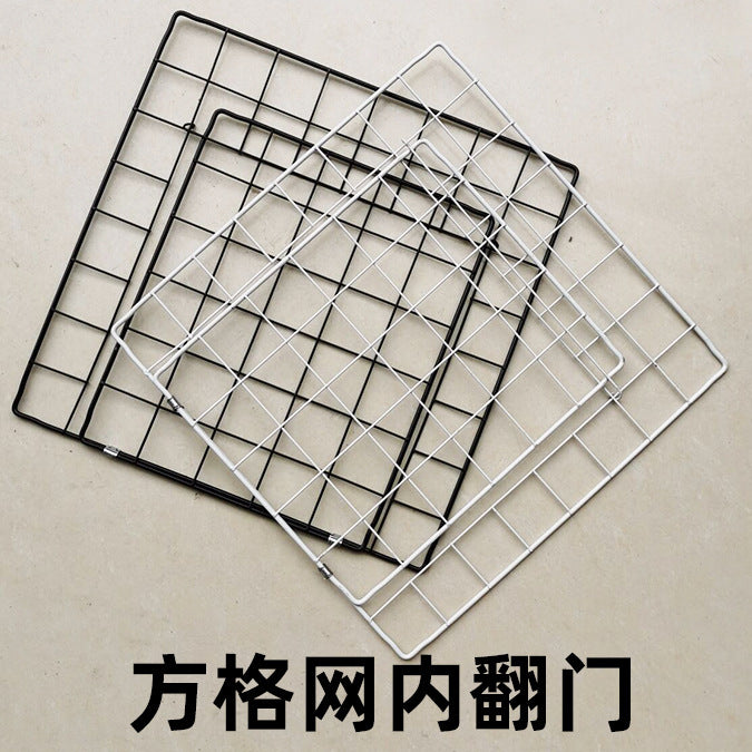 diy魔片铁网猫笼宠物笼配件自由拼接组合兔子鸟围栏栅栏隔板加粗