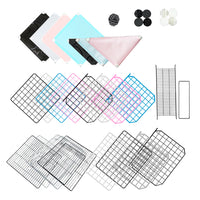 diy魔片铁网猫笼宠物笼配件自由拼接组合兔子鸟围栏栅栏隔板加粗