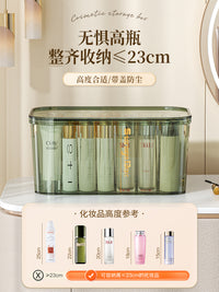 桌面亚克力收纳盒梳妆台面膜化妆品收纳筐透明盒子带盖杂物置物架