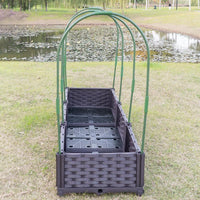 种植箱花房暖棚支架拱棚保温棚架子家用大棚暖房骨架冬天花棚防冻 宽50高48送膜夹