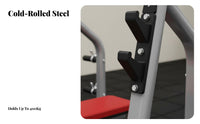Commercial Grade Barbell Rack Stand Heavy Duty Adjustable Bench Press Rack 400KG Load Capacity Incline Decline Workout Bench Solid Construction for Weightlifters, Bodybuilders, Home Gym