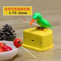 罐家用牙签盒小鸟筒牙签盒式客厅同款牙签收纳盒按压智能可爱