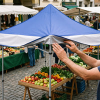 UV Protection Silver Coated Tent Canopy Sunshade Rainproof Thickened Double Layer Four Corner Awning Top