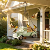 Classic Pickup Bird Feeder Garden Ornament Retro Pickup Bird Feeder Gift Idea Outdoor Decor for Yard, Porch