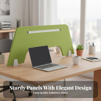 Multiple Installation Options Sound-Absorbing Tabletop Partition Wear-Resistant Acoustic Desk Divider Rounded Corners Privacy Panel Simple Design for Telecommuting Workers, Call Center Agents, Students, Coworking Space, Study Room