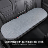 Ventilated Seat Mat Sweat-Absorbent Woven Cooling Mat Breathable Automotive Interior Accessory for vehicle Owners, Commuters, Summer Driving, Office