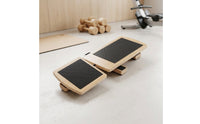 Wooden Single-Leg Balance Device Textured Single Leg Balance Board Recovery Ankle Mobility Board Long-Lasting for Athletes, Mindful Movement Practice Studio
