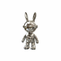 Astronaut Hare Statue Light Luxury Astronaut Hare Figurine Original Design Resin Bunny Sculpture for Living Room, Desktop