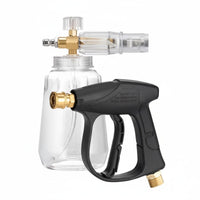 Quick Connect Car Wash Foam Transparent Bottle High Pressure Foam Blaster 5 Spray Nozzles