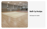 Rhythmic Gymnastics Carpet Portable Roll out Gymnastics Mat Lightweight Cheerleading Floor Mat for Gymnasts, Athletes, Dance Studio, Gymnasium, School