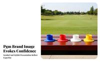 4 Pieces Flat Base Rubber Golf Tee Mounting Holes Park Golf Tee Holder