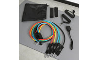 11 Pieces Resistance Band Set Multi-Functional Workout Pull Rope Set Portable Exercise Tube Kit for Travel, Office