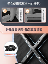 实木椅子女生卧室办公舒适久坐宿舍书桌学习写字化妆靠背椅子 滑轮款 | 灰色 | 一级气杆 | 底部加厚防爆钢板 钢制脚