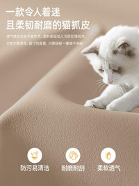 极简餐椅北欧风家用现代简约餐厅靠背椅子猫抓皮耐磨休闲办公桌椅 中灰色-耐磨猫抓皮
