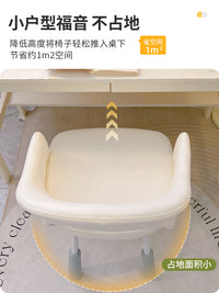 女生电脑椅书房书桌椅舒适久坐卧室椅大学生宿舍寝室小户型靠背椅 360°旋转 |粉色【绒布|海绵】8CM升降椅腿 钢制脚