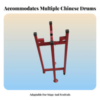 Wheeled upright Drum Stand Sturdy Construction Percussion holder Easy Assembly