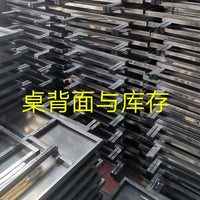 折叠餐桌不锈钢小方桌新款家用饭桌夜市餐馆租房简易便携折叠桌子 加厚圆角700长700宽550高