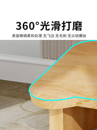 垫脚凳办公室脚垫工位脚踏板踩脚凳防翘二郎腿神器桌下垫脚凳矮凳 原木色简约款-大号-斜面
