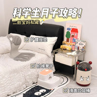 喂奶踩脚凳神器座椅婴儿宝宝防吐奶斜坡孕妇坐抱喂脚踏哺乳凳椅子 双层蓝白色【防吐奶 抱喂不累脚】
