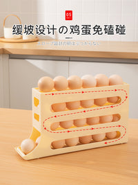 滚动鸡蛋收纳盒冰箱用侧门放鸡蛋盒装鸡蛋架托专用保鲜盒密封罐